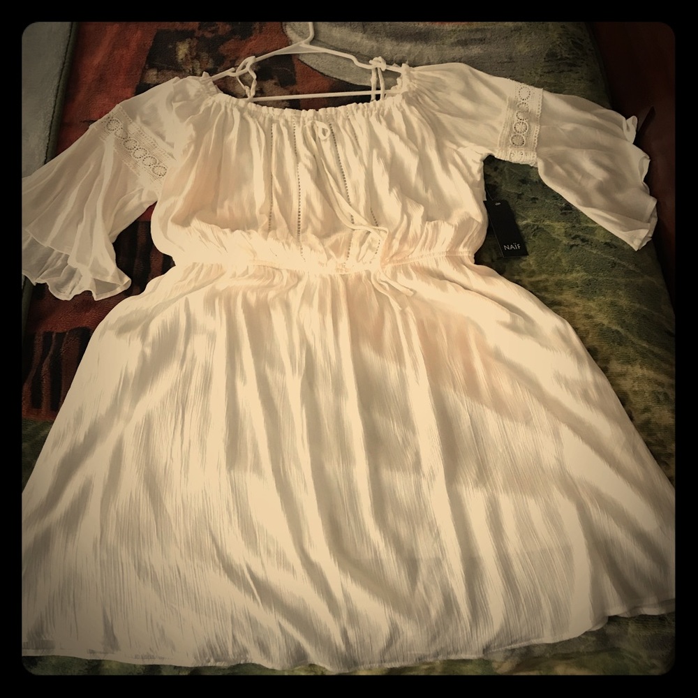 White bohemian dress